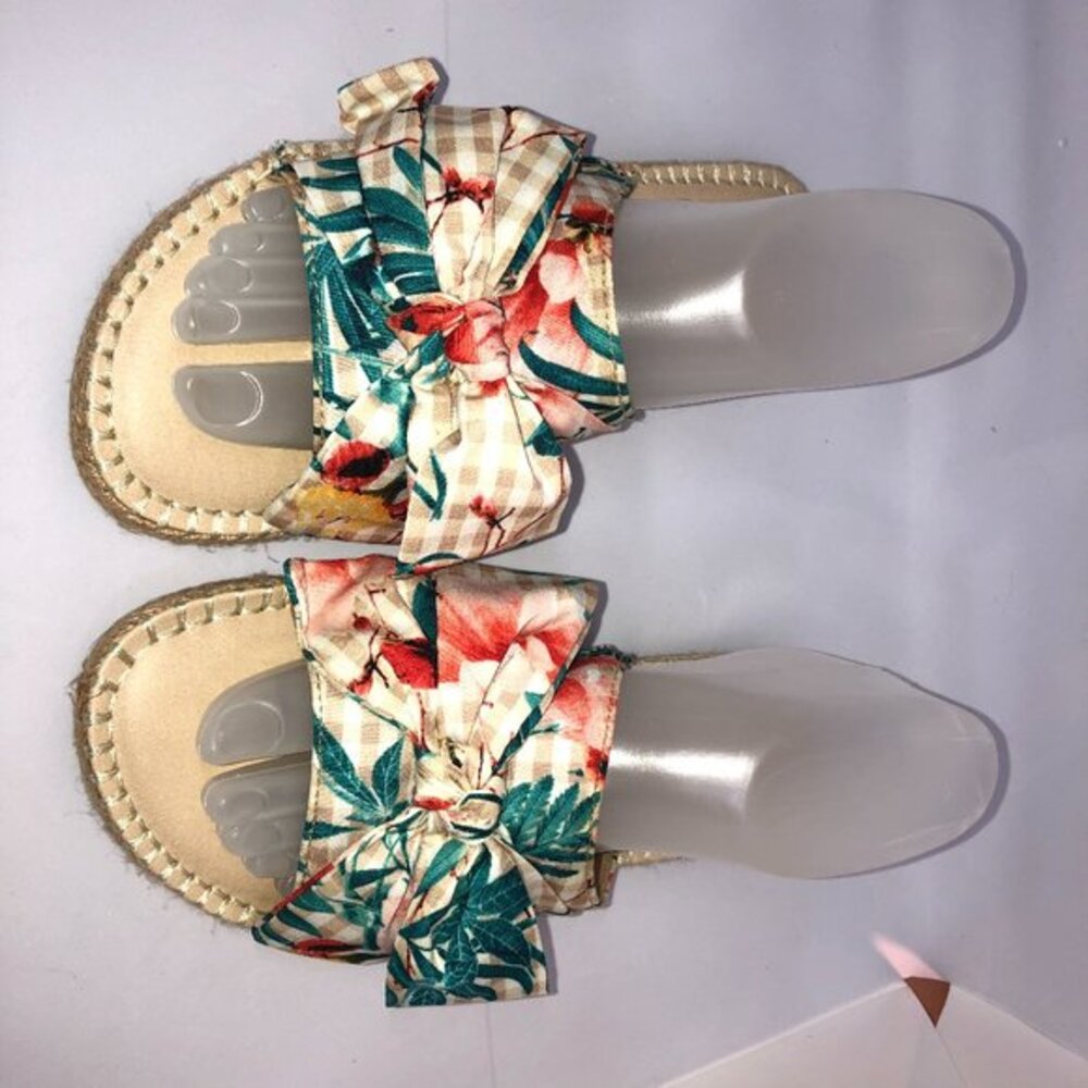 Mia Floral Bow Tie Brenda Sandals Women's 8‎ NWOT